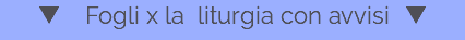  Fogli x la liturgia con avvisi 